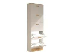 VCM Móvel De Arrumação|Sapateira*Madeira Prateleira Kipper Sapato Prateleira Sapato Sapato Tipper 5 Flaps Halom XL (Branco) Multicor