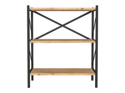 Sale Wood Metal Storage Stand Shelf Bookshelf Decoração Livros Stand Shelf Insasi 2 (carvalho de mel) Biblioteca