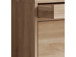 Wood Shoe Cabinet | Dimensões: A. 91 x L. 59 x P. 22 cm | 2 flaps | gaveta estreita | prateleira prática - Sipos M (Sonoma oak (Sägerau))^VCM