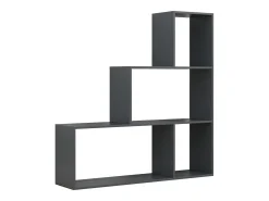Wood Stand Stair Shelf Stepped Shelf Shelf Room Divider Bookshelf Dubila M (Anthracite)*VCM Best