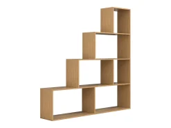 Wood Stand Stair Shelf Stepped Shelf Shelf Room Divider Bookshelf Dubila L (Beech)^VCM Sale