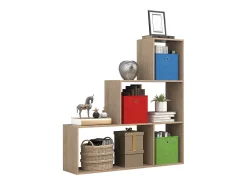Wood Stand Stair Shelf Stepped Shelf Shelf Room Divider Bookshelf Dubila M (Sonoma Oak)*VCM New