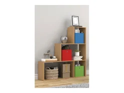 Wood Stand Stair Shelf Stepped Shelf Shelf Room Divider Bookshelf Dubila M (Beech)*VCM Online