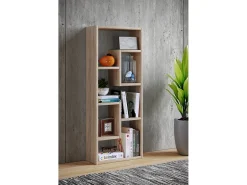 Wood Storage | Bookcase | Dimensões A. 92 x L. 36 x P. 15 cm | Prateleira de mídia | divisória de quarto chique | Prateleira de suporte - Vilo (carvalho mel) Prateleira