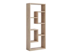 Wood Storage | Bookcase | Dimensões A. 92 x L. 36 x P. 15 cm | Prateleira de mídia | divisória de quarto chique | Prateleira de suporte - Vilo (carvalho mel) Prateleira