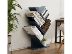 Wood Storage Stand Shelf Bookshelf Decoração Livros Stand Shelf Nulis L (Anthracite)*VCM Online