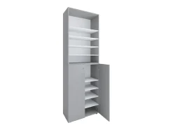 XL Madeira Grande Sapato Gabinete Prateleira Grandes Botas BoardFurniture Lona 10 Compartimentos (Cinza)^VCM Sale