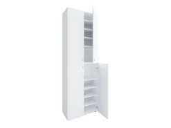 XL Madeira Grande Sapato Gabinete Prateleira Botas Grandes BoardFurniture Lona 10 Compartments Turning Doors (Branco)^VCM Sale