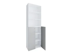 VCM Móvel De Arrumação|Sapateira*XL Madeira Grande Sapato Armário Sapato Rack Botas Grandes Mobiliário de Piso Lona 6 Compartimentos (Branco / Cinza) Multicor
