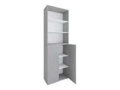 XL Madeira Grande Sapato Gabinete Prateleira Grandes Botas Móveis de Piso Lona 6 Compartimentos (Cinza)*VCM Outlet