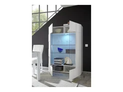 Best Vitrina - LEDs - 2 portas em vidro - Lacada a CALISTO Vitrina