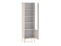 Vitrina de 2 portas Olivia Cashmere e Gold^Petits-Meubles Discount