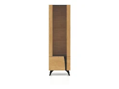Clearance Vitrina de 2 portas Soah em madeira e , à esquerda Vitrina