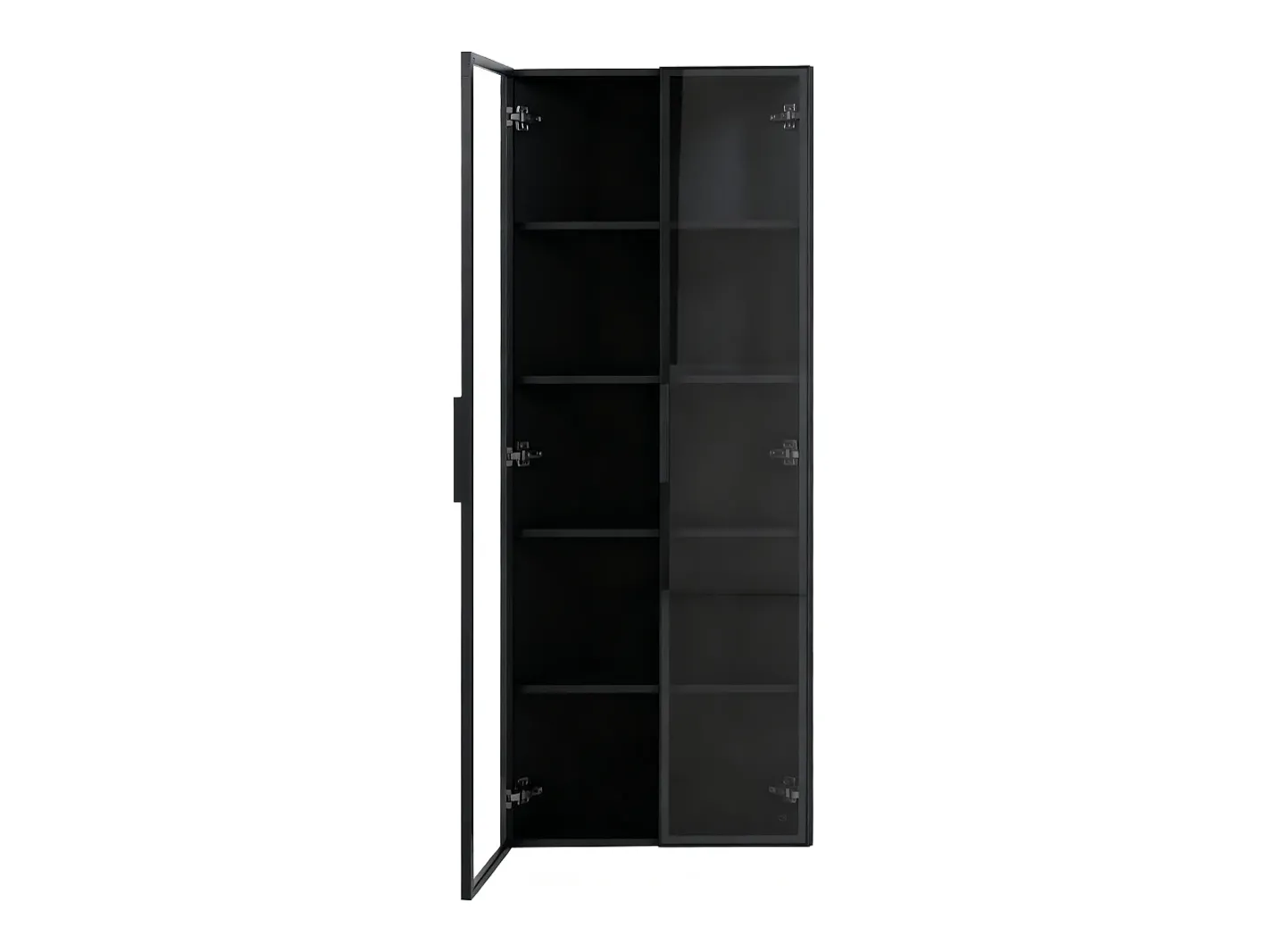 Vitrina de canto 62x35x160cm - con iluminação LED - 2 portas de vidro -*ModernLuxe Best