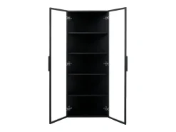 Vitrina de canto 62x35x160cm - con iluminação LED - 2 portas de vidro -*ModernLuxe Best