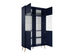 Clearance Vitrina design AZURÉA – 2 portas com vidro LED – profundo – 106x191x41 cm Vitrina
