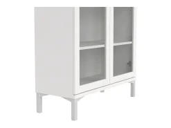 Vitrina Dvastol, Aparador expositor, Vitrina multiusos, Aparador para sala, 89x36 h203 cm,*Dmora Outlet