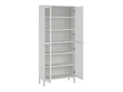 Vitrina Dvastol, Aparador expositor, Vitrina multiusos, Aparador para sala, 89x36 h203 cm,*Dmora Outlet