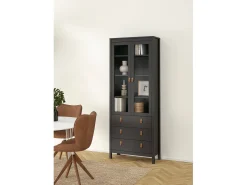Vitrina Dvecch, Aparador expositor, Vitrina multiusos, Aparador sala, 78x33 h199 cm,*Dmora Outlet