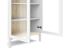 Vitrina Dvecchi, Aparador expositor, Vitrina multiusos, Aparador sala, 89x36 h203 cm, e Carvalho*Dmora New