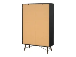 Vitrina Dvell, Aparador expositor, Vitrina multiusos, Aparador sala, 102x40 h162 cm, e Nogueira^Dmora Online