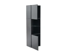 Vitrina 45x35x160 cm - com 2 portas - com iluminação LED - 1 prateleira de vidro -*ModernLuxe Sale