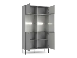 Vitrine 2 Portes - Collection ISIS coloris gris*Meublorama Sale