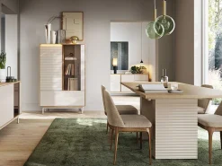 Vitrina*Vitrine AMBIHOME LILLA - Caxemira, C100xA152xP40cm Bege