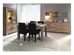 Vitrine, armário para pratos, aparador FARRA com 4 portas. Móvel contemporâneo ideal para sua sala de estar ou sala de jantar.^Meublorama Clearance
