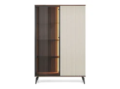Vitrina*Vitrine, Caxemira / Noz de Vármia, 103 x 162 x 39 cm Bege
