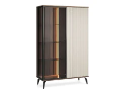 Vitrina*Vitrine, Caxemira / Noz de Vármia, 103 x 162 x 39 cm Bege