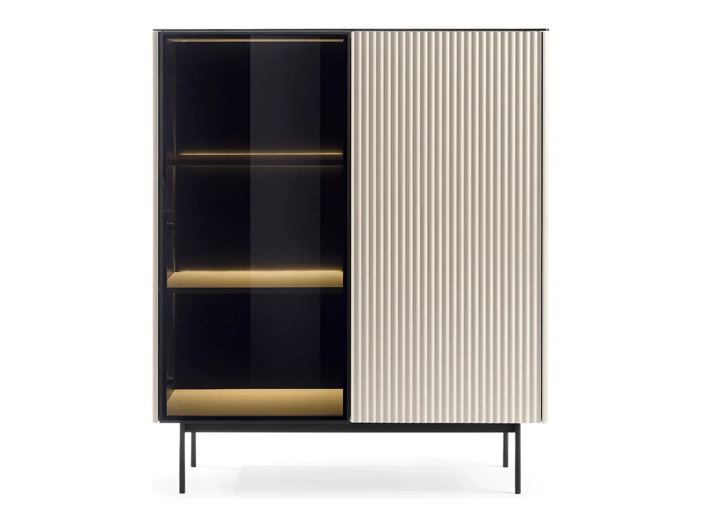 Vitrine, Caxemira, 107 x 126 x 39 cm* New