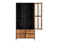 Vitrine com 4 janelas e porta de vidro com estrutura metálica.*Giner y colomer Outlet