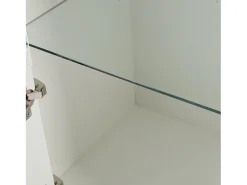 Vitrine com 2 portas e prateleiras de vidro, corpo lacado , LED incluído - 61x42x162cm^Hauss Spole Clearance