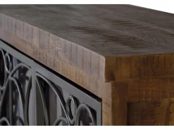 Sale Vitrine de madeira marrom manguezal velha Vitrina