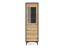 Vitrine de vidro temperado com 2 portas 54x178 cm Vitrina