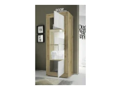 Vitrine design 2 portas coleção ACCESS. Cores e carvalho claro.^Meublorama Clearance