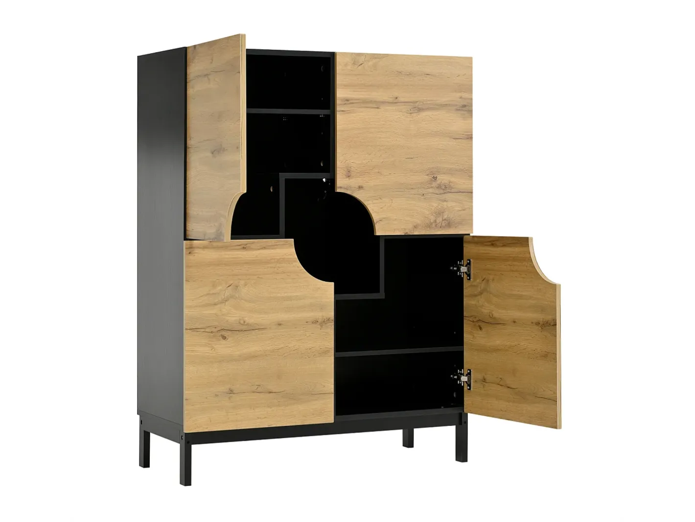 Vitrine e sapateira 2 em 1 – Design moderno com prateleiras ajustáveis e amplo espaço de armazenamento.^ Sale