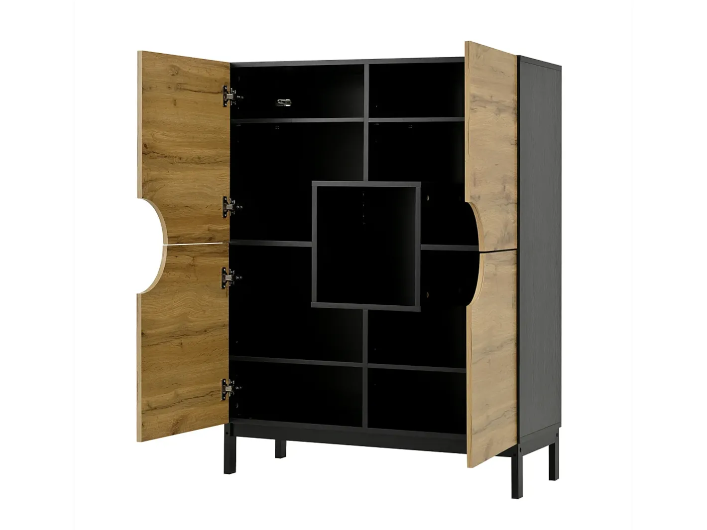Vitrine e sapateira 2 em 1 – Design moderno com prateleiras ajustáveis e amplo espaço de armazenamento.^ Sale