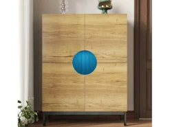 Vitrine e sapateira 2 em 1 – Design moderno com prateleiras ajustáveis e amplo espaço de armazenamento.* Online