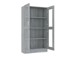 Vitrine 82,5x30,5x150 cm derivados de madeira sonoma*vidaxl Hot
