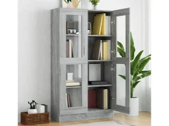 Vitrine 82,5x30,5x150 cm derivados de madeira sonoma*vidaxl Hot