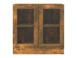 Vitrine 82,5x30,5x80 cm derivados de madeira carvalho fumado PT522154* Online