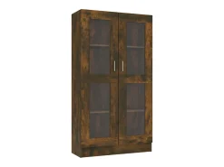 Vitrine 82,5x30,5x150 cm derivados de madeira carvalho fumado^vidaxl Sale