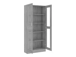 vidaxl Vitrina*Vitrine 82,5x30,5x185 cm derivados madeira sonoma Cinzento