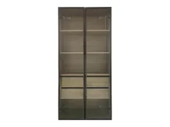 Vitrines、Móveis de casa de banho com LED - 2 gavetas grandes e 2 portas de vidro - Natural*ModernLuxe Discount