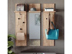 Wandgarderobe carvalho goldkraft 36x21.6x135 siri*Vicco Online