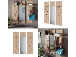 Wandgarderobe carvalho goldkraft 36x21.6x135 siri*Vicco Online