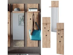 Wandgarderobe carvalho goldkraft 36x21.6x135 siri*Vicco Online