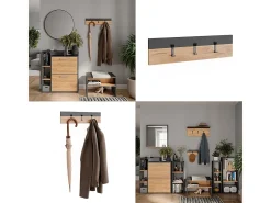Wandgarderobe carvalho antracite/goldkraft 60x1.6x15 orlando^Vicco Hot